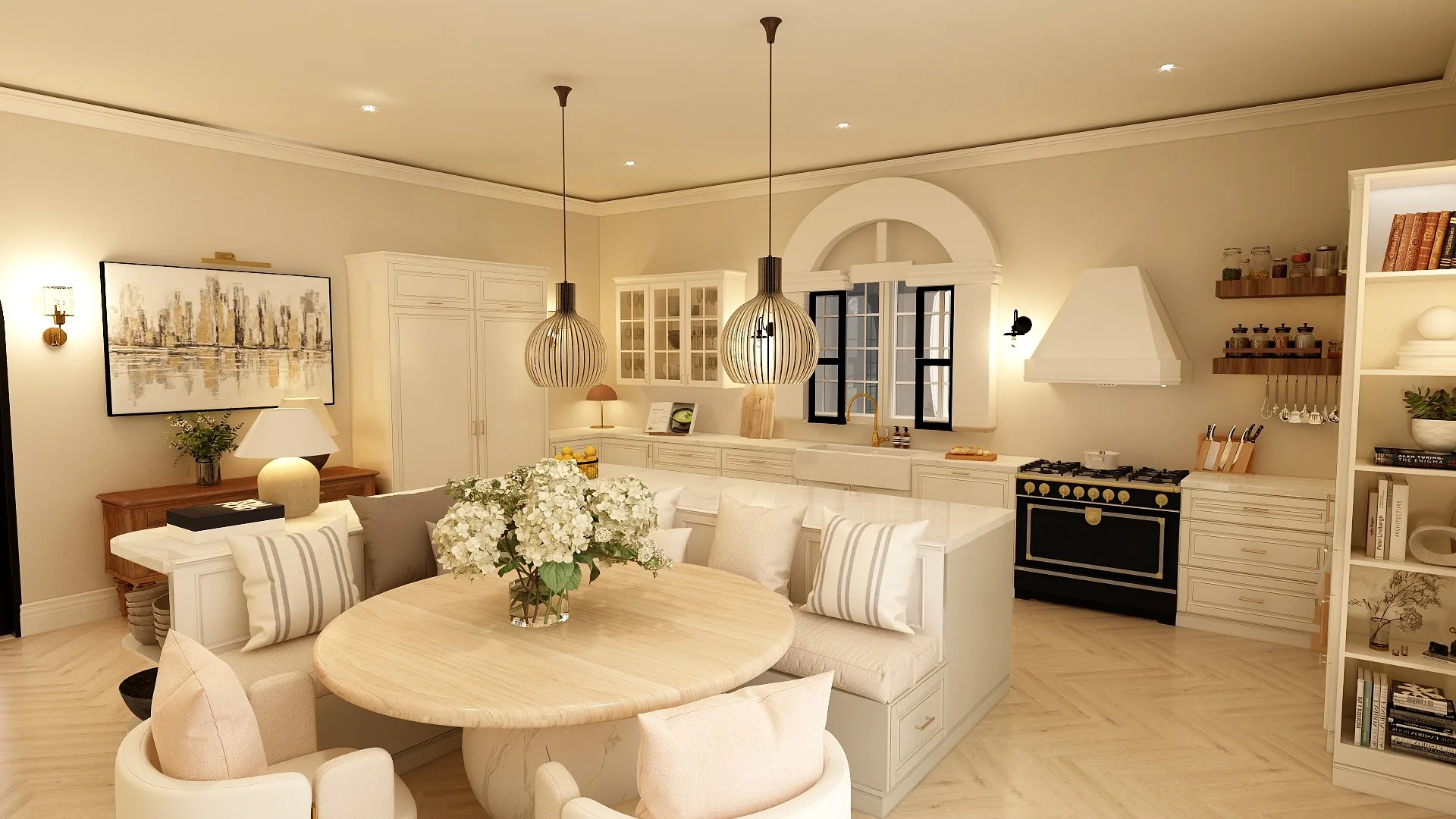 Suffolk Kitchen, glass cabinets crop, Suffolk Kitchen | Living