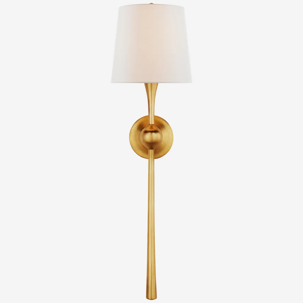 cone-shade floor/wall lamp, brass - lighting comparison blog